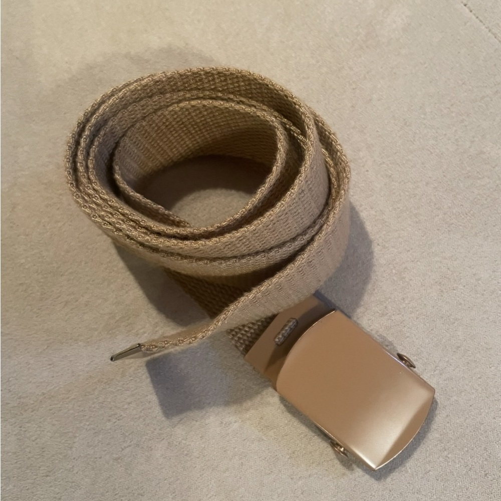 Tan Canvas Belt Bag with Durable Woven Texture❤️Unisex